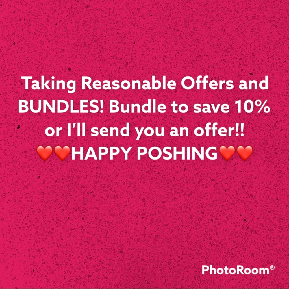 Will take reasonable offers and bundles! Bundle it up and I’ll send you an offer